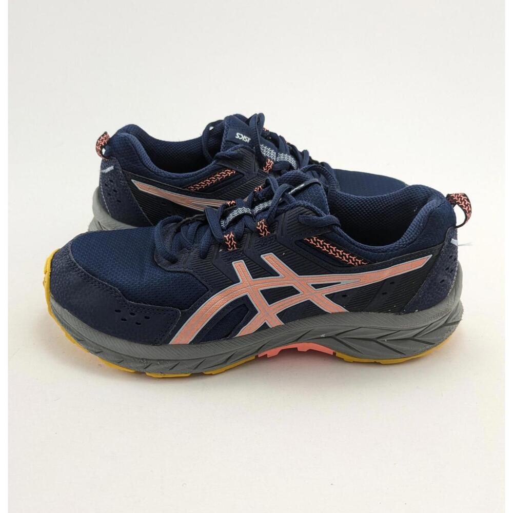 Youth ASICS Pre Venture 9 GS‎ Blue Pink Trail Running Shoes 1014A276 Size 6.5